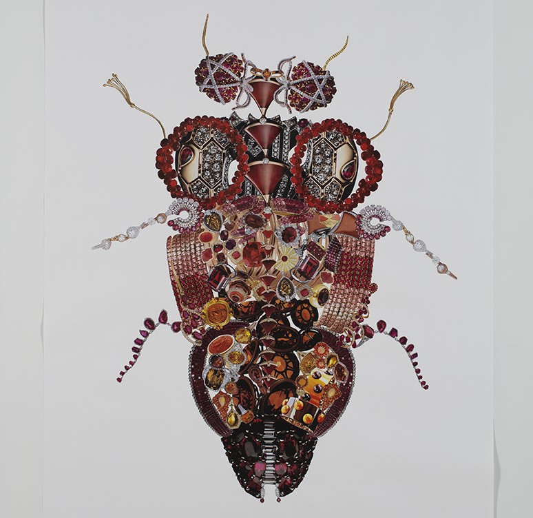 Leila Cartier's bejeweled scarab beetle