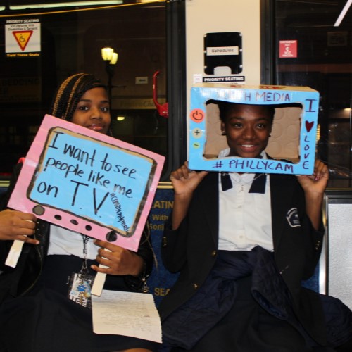 school children operating Philadelphia’s public access television channel