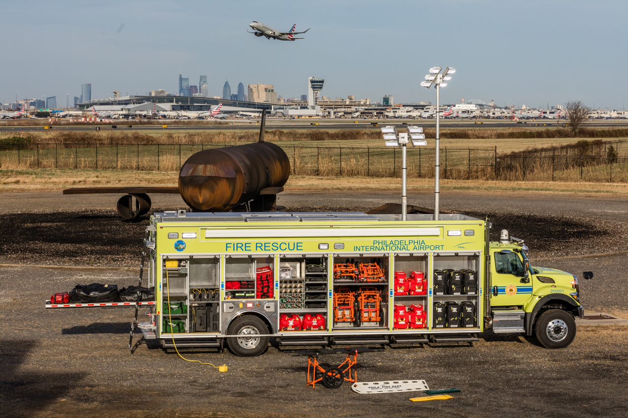 Foxtrot 11, the new Mass Medical Care unit, has arrived at PHL
