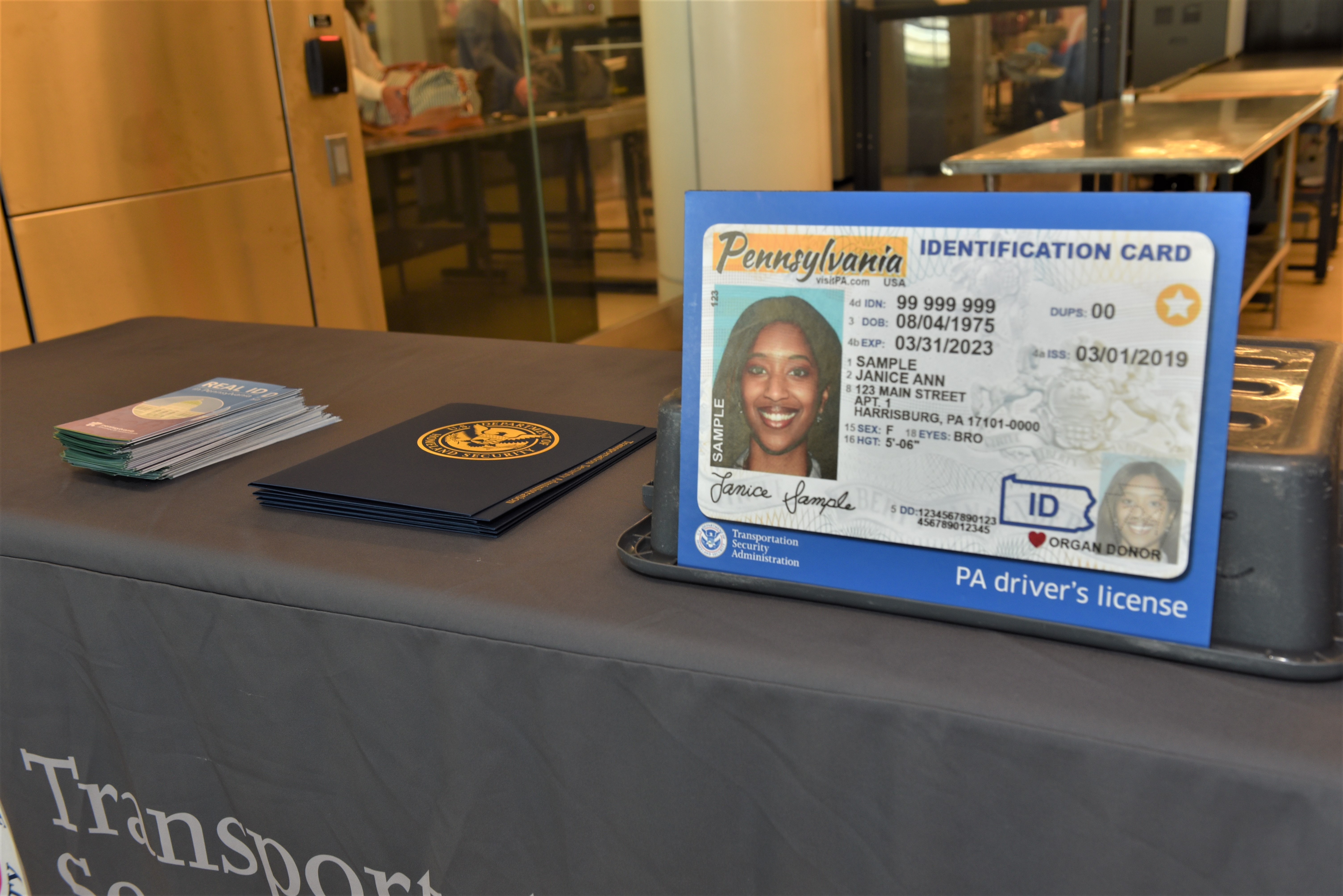 Real ID compliant driver’s licenses are marked with a star at the top of the card