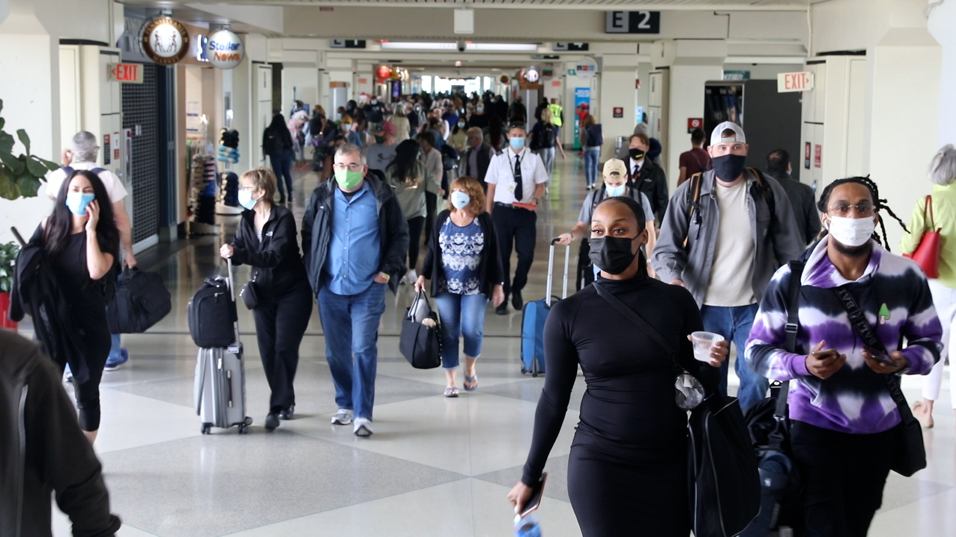 Passengers with Masks