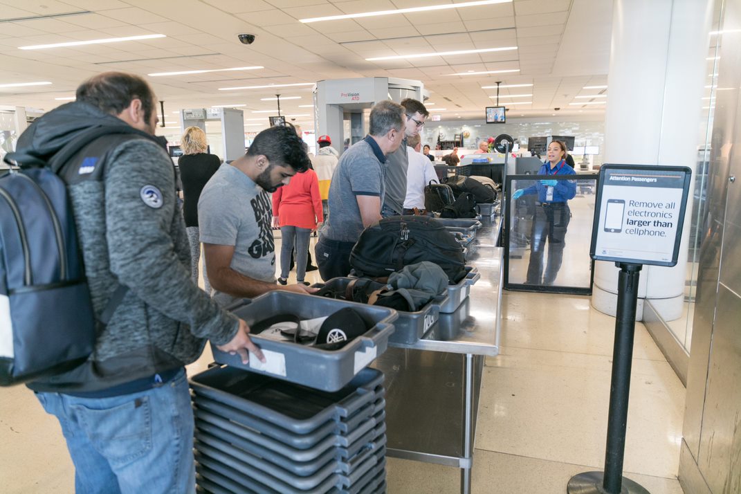 Removing electronics from carry-on bags was one of the changes made since 9-11