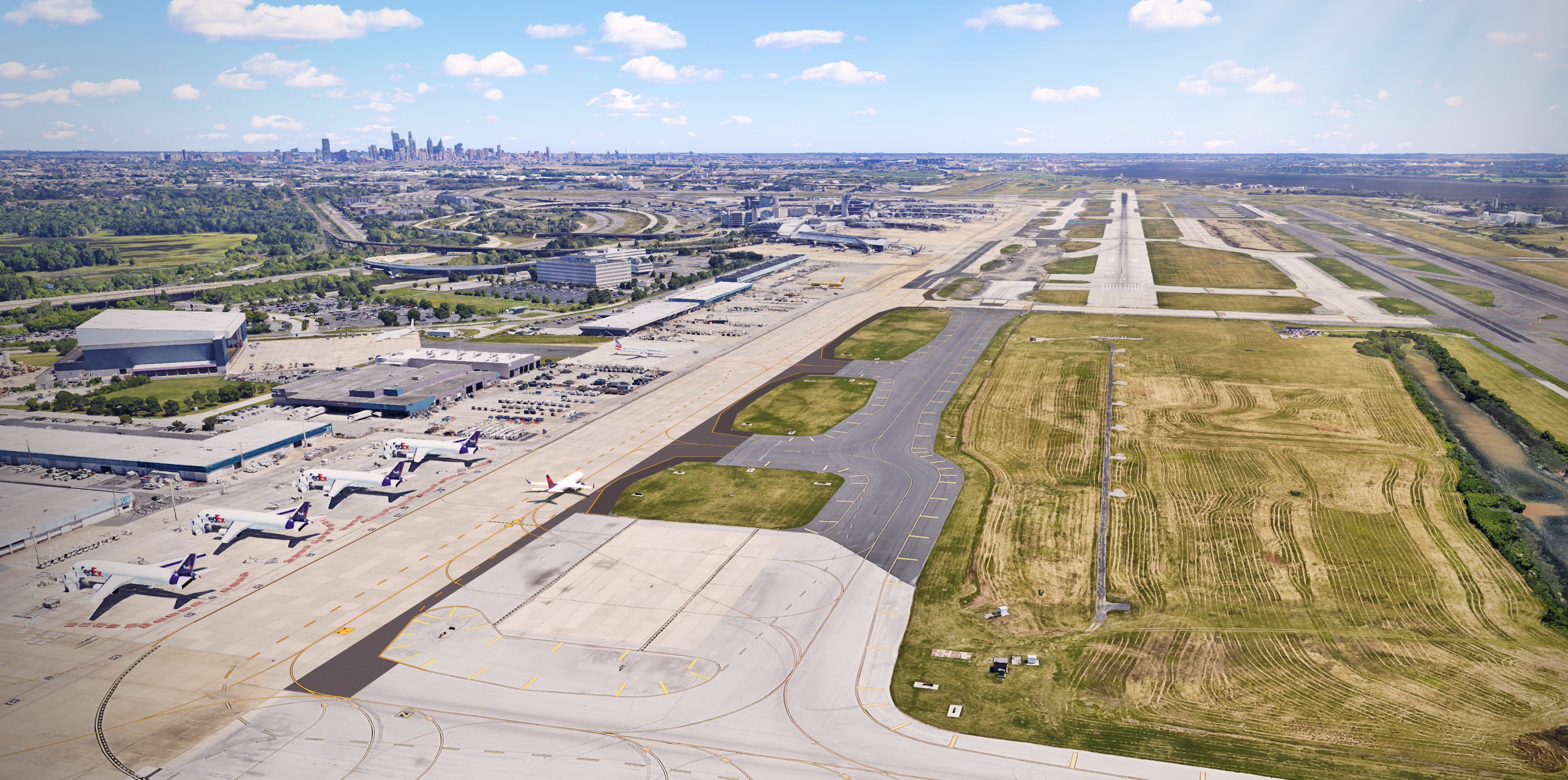 Taxiway Y and U