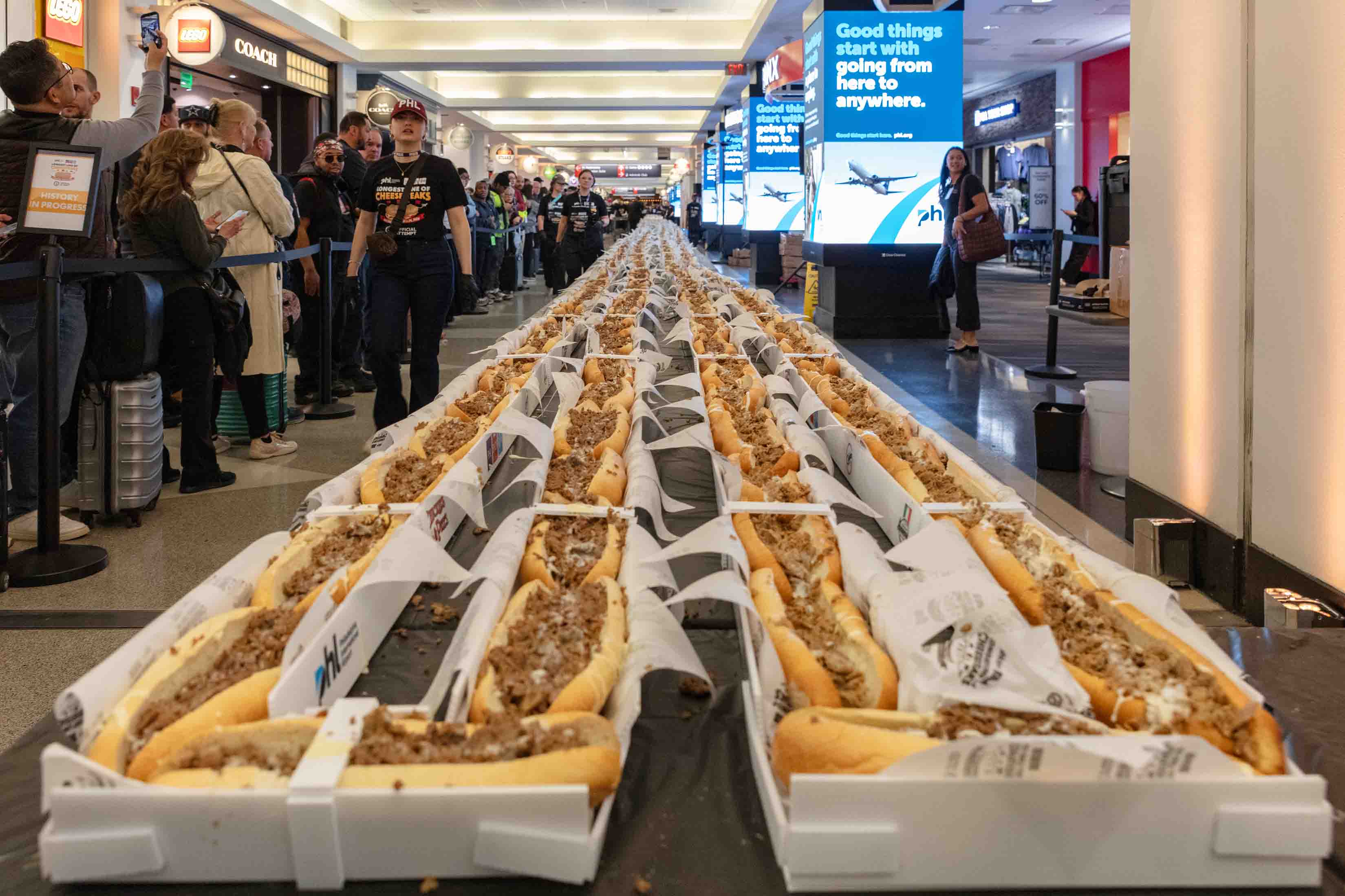 Guinness record cheesesteak at PHL