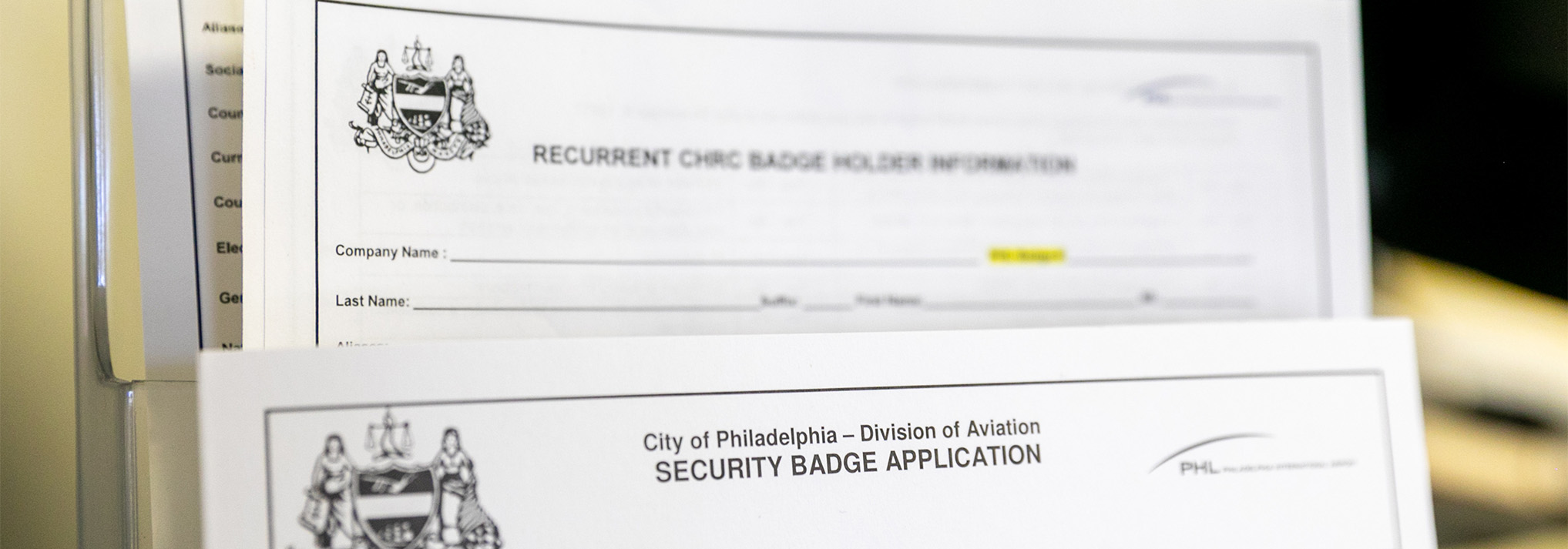 badging paperwork