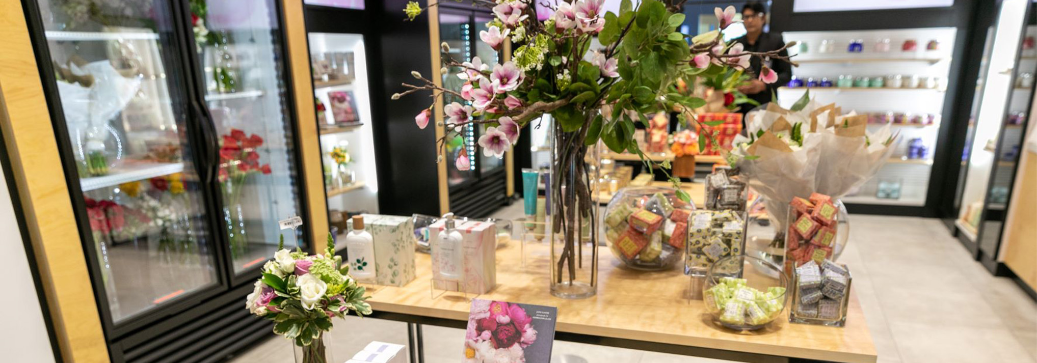 Lily Palmer storefront with flowers