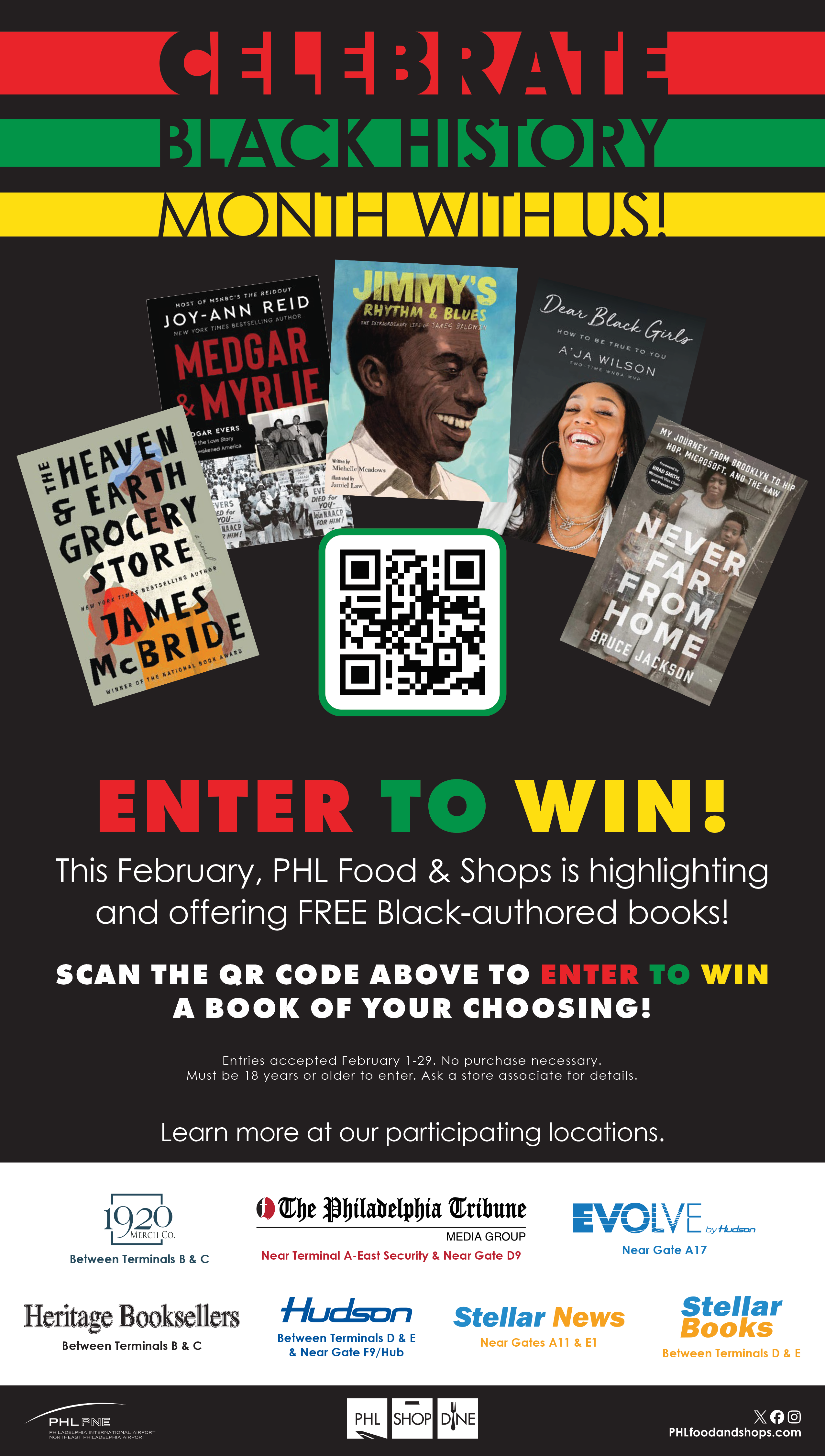 Scan to win a book