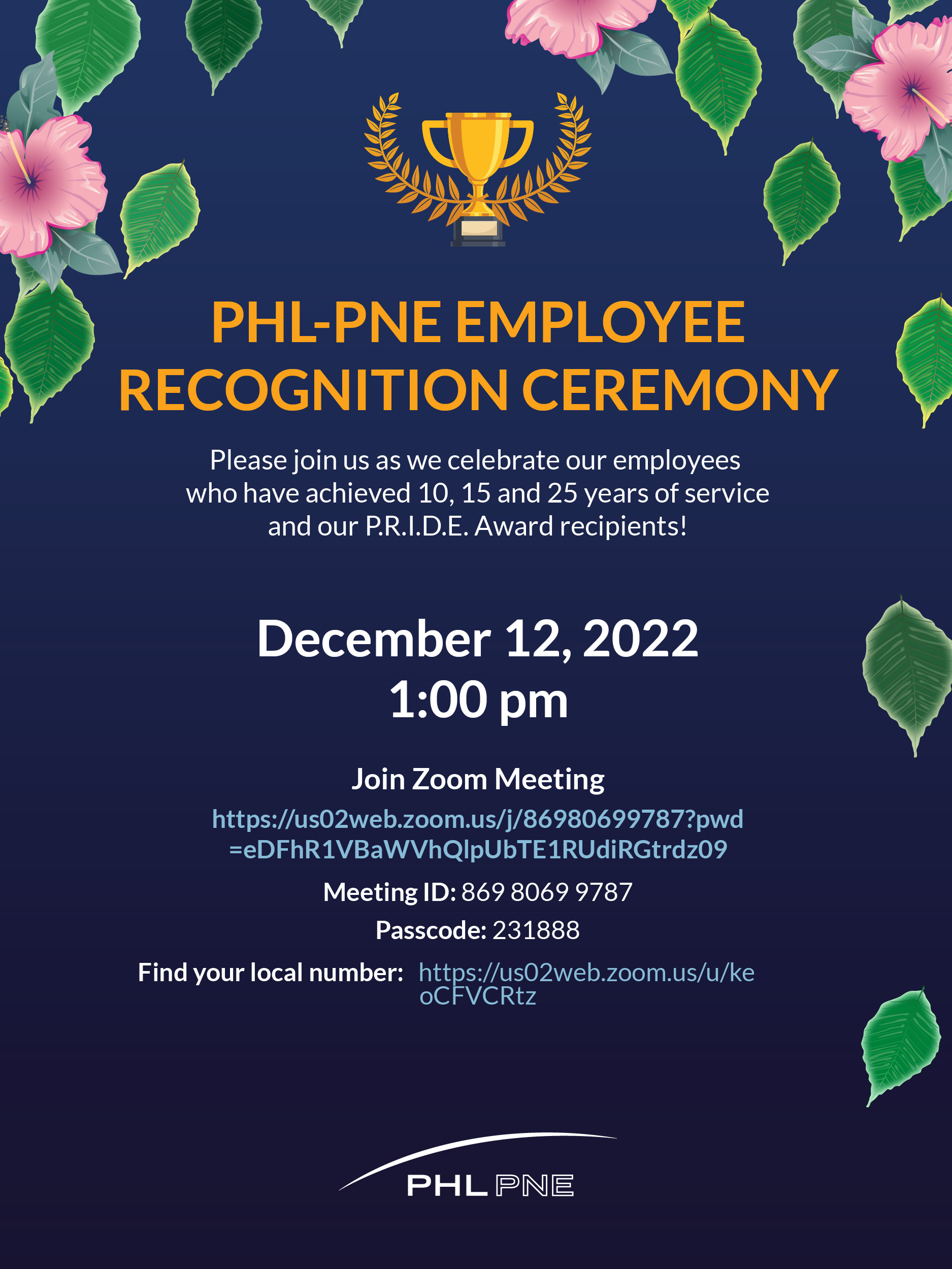 employee recognition invite