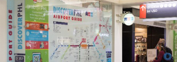 map of airport food and shops