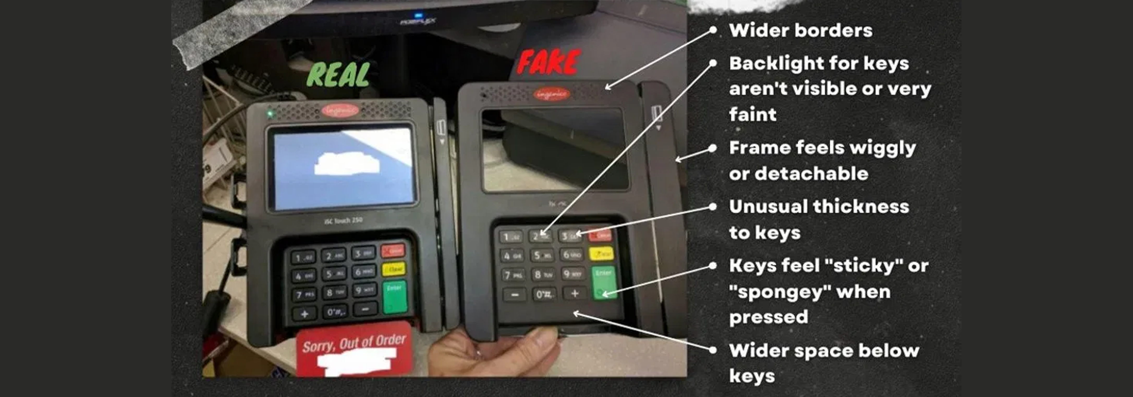 skimmer device real vs fake