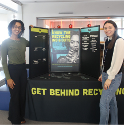 America recycles day. get behind recycling