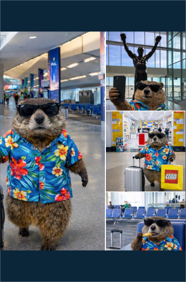 Phil the groundhog spotted at PHL