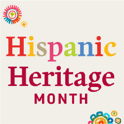 hispanic heritage month in colorful colors