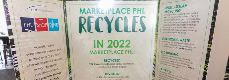 marketplace PHL recycles sign