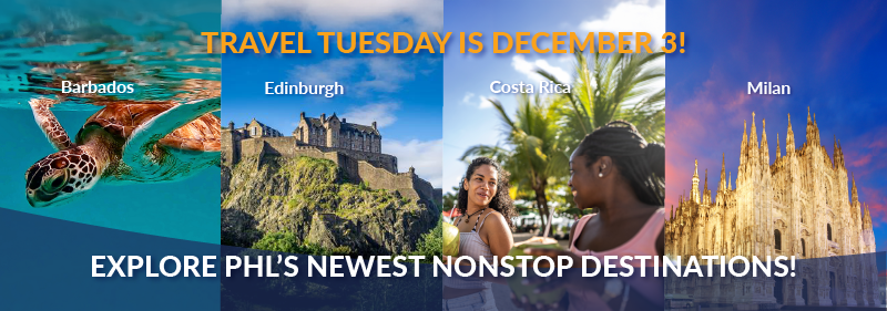 Travel tuesday is december 3. Explore our new destinations