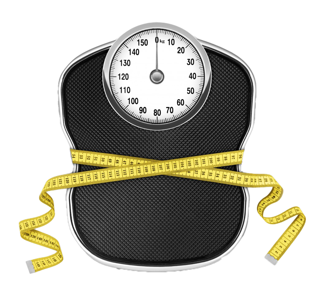 scale with tape measure around it