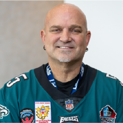 Shaun Young in eagles jersey