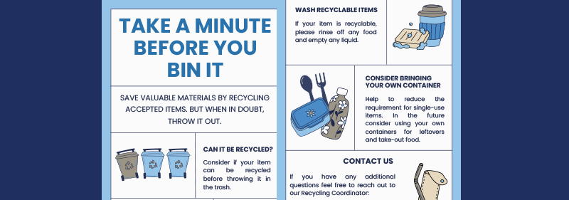 take a minute before you bin it