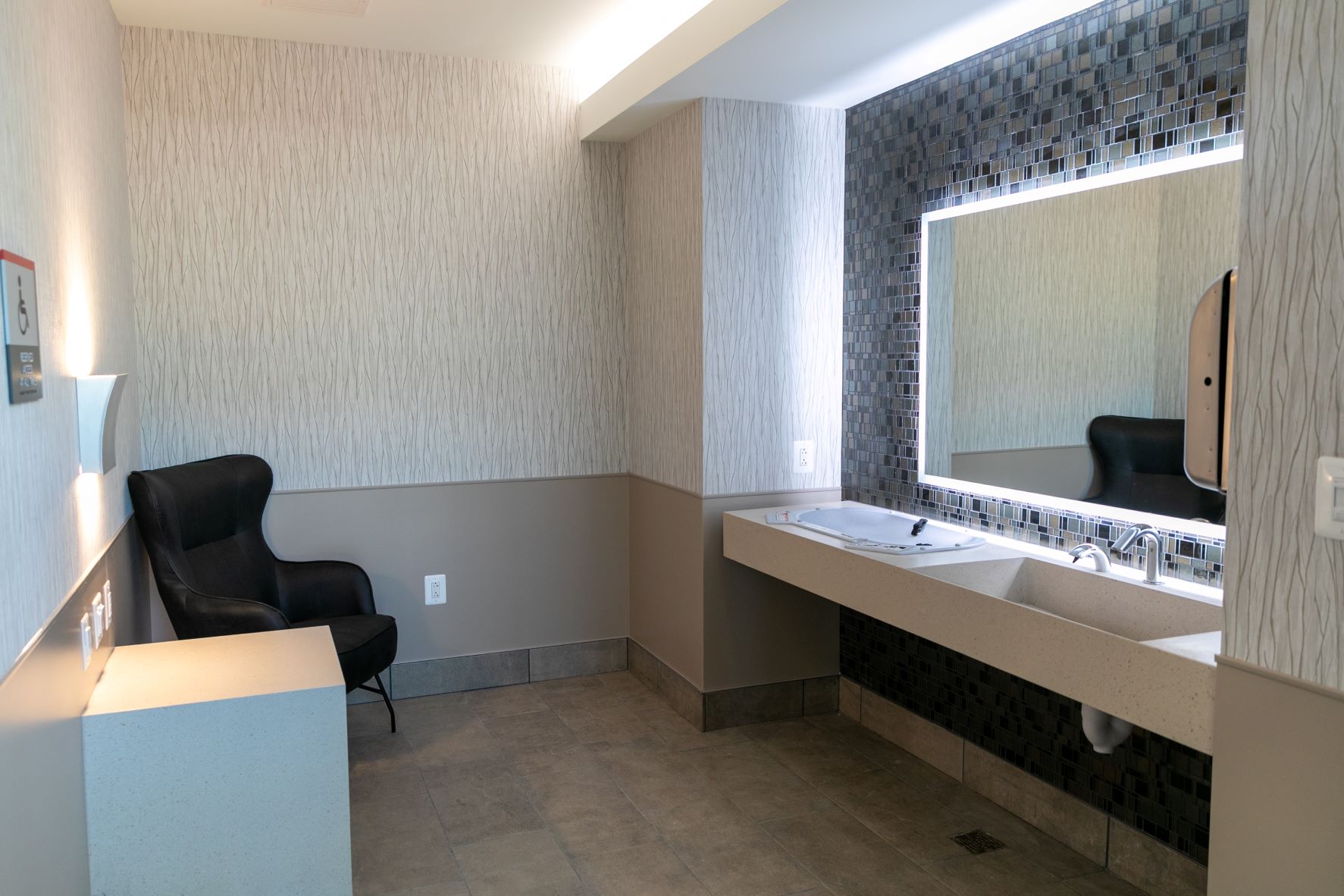 Inside of lactation suite