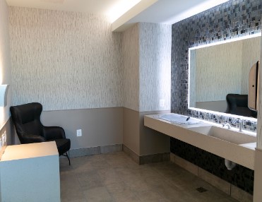 Updated lactation suite at the Philadelphia International Airport