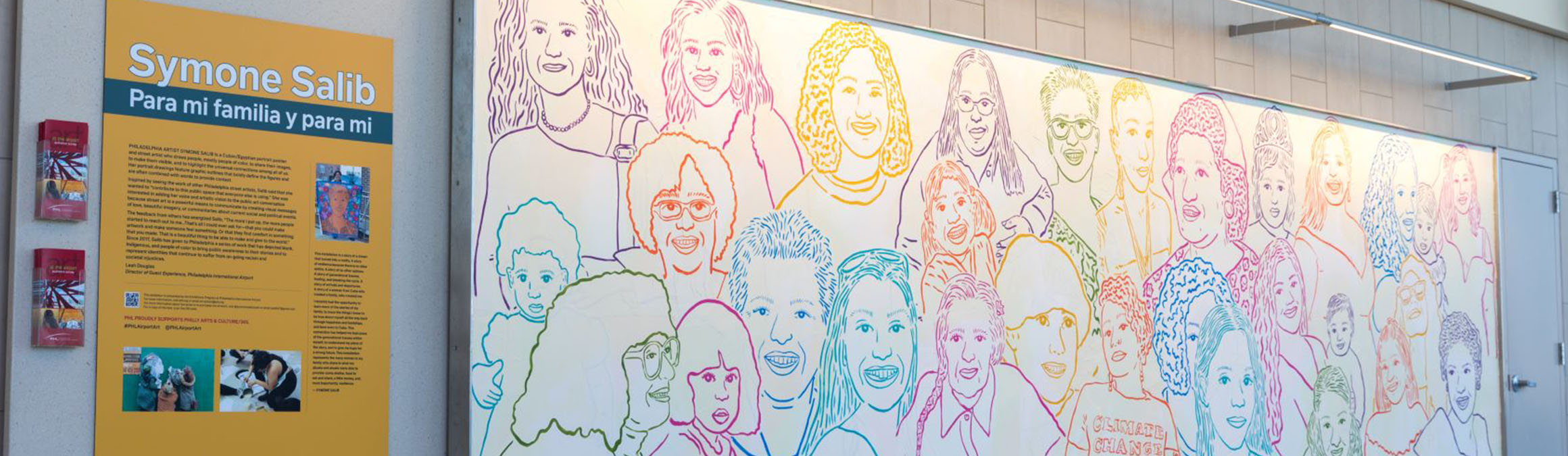 Symone Salib exhibit in terminal F